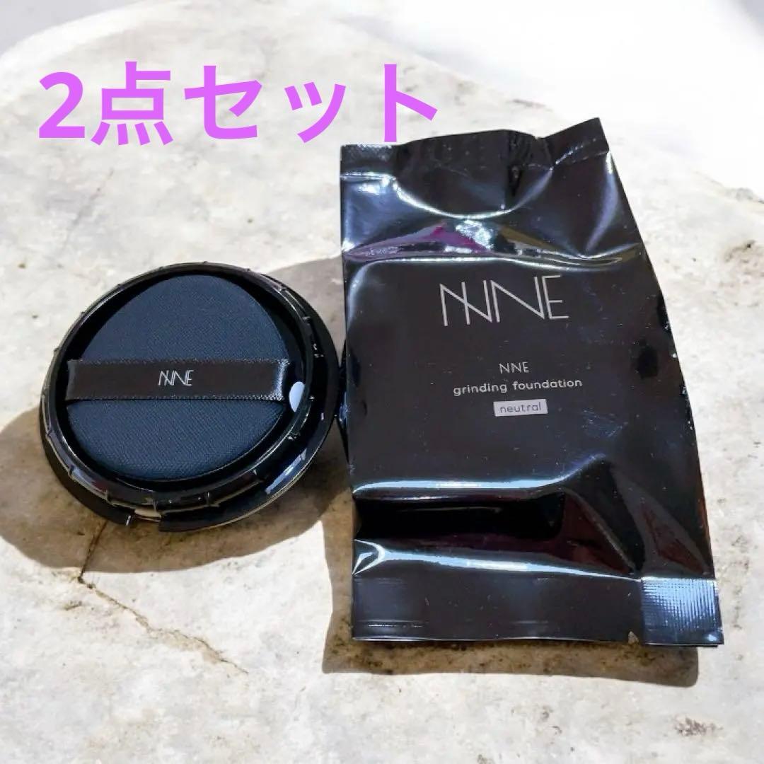 【未使用品】NNEグラインディングファンデーションリフィル 2点 Amazon | NNEファンデーション（詰め替えレフィル+パフ） [ ニードル